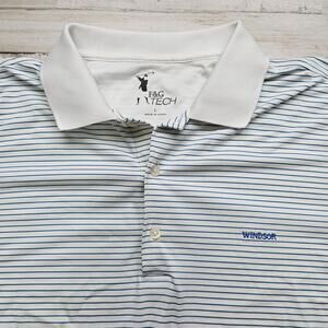 F&G Tech Performance Golf Polo Shirt WINDSOR (Canada?) Logo Men's LG